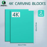 AOOKMIYA Marei's 3pcs Soft Linoleum Carving Block, Linocut Block for Printmaking, Printmaking Art Set (6x8.7/8.7x12/12x17.8/17.8x23.6 in)