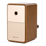 Deli Macaron Pencil Sharpener with Long Lasting Blade Hand Crank Table Adjustable Sharpener Machine for Pencil School Stationery