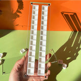 AOOKMIYA Empty Acrylic Watercolor Box Palette 14/26/44 Grids Portable Dust Proof Magnetic Clear Box Painting  Art Supplies