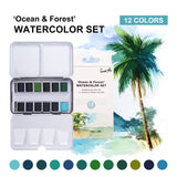 AOOKMIYA SeamiArt Watercolor Paint Solid Transparent Acuarelas Travel Hand Account Water Color Painting Illustration Art Supplies  AOOKMIYA.COM