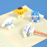 24pcs Sanrio Hello Kitty Pencil Sharpeners Cinamonroll Kuromi Student Mini Sharpening Tools Stationery School Supplies Wholesale