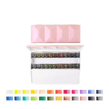 AOOKMIYA Paul Rubens 24 Colors Artist Solid Watercolor Paint Set Gem Heavy Enamelled Iron Box Professional Water Color for Painting Art