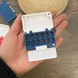 AOOKMIYA Portable Watercolor Palette Empty Collapsible Paint Box Student Travel Painting Sketching Paint Tray Artist's Art Supplies