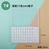 AOOKMIYA Empty Watercolor Paint Packaging Box 0.5/1/2ML Watercolor Grid Plastic Box Paint Tray Storage Box Painting Art Supplies