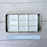 Oil Painting Series Watercolor Pigment Dividing Iron Box Solid Gouache Storage Grid 1ml 2ml 7.2ml Portable Rectangular Empty Box