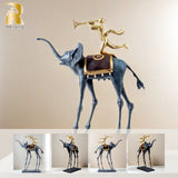 65cm The Dali Elephants Bronze Sculpture Famous Triumphant Elephant Bronze Statue By Salvador Dali Unique Art Decor Collections