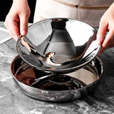 Stainless Steel Dishes and Tableware Set 7-Piece Set for Home and Commercial Creative Spherical Gift Box for Gift Giving