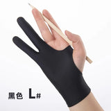 S/M/L Two-Finger Drawing Gloves Anti-touch Anti-fouling for Tablet Digital Board Touch Screen Oil Painting Art Supplies