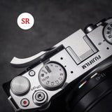 New Metal Finger Handle for Fuji XM5 Retro Anti Slip Diamond Pattern Hot Shoe Thumb Grip Camera Accessories