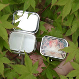 AOOKMIYA Mini Portable Watercolor Paint Box Metal Watercolor Sub-packing Box Pigment Moisturizing Box Sketch Painting Art Supplies