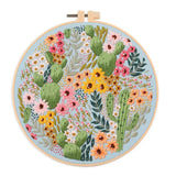 AOOKMIYA Embroidery Kit for Beginners and Embroidery Enthusiasts - Includes Floral Landscape with Thread Needles