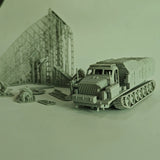 1/72 Scale 3D Printed P40 Long-Track Radar Tank Model Kit, DIY Military Hobby Collection for Adults, Christmas/Birthday Gift