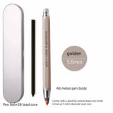 All Metal 5.6mm Thick Movable Pencil  Magic Rainbow Pen Engineering Pen Drawing Pen Student Supplies   Mechanical Pencil