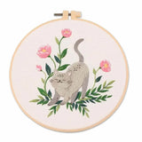 AOOKMIYA 2024 New Embroidery Diy Material Package Kit Cat Pattern Cross Stitch Table Painting Hanging Picture