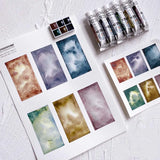 AOOKMIYA Schmincke College-level Layered 6-color Watercolor Paint Texture Painting Precipitation Color Sub-pack Acuarela Art Supplies