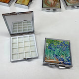 AOOKMIYA 16/18 Grid Watercolor Palette Mini Paint Packaging Tin Box Student Portable Watercolor Box Aquarel Painting Art Supplies