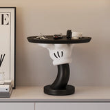 AOOKMIYA ART+ Creative Gifts Creative Mickey Tray Desktop Candy Storage Tray Container Resin Figurines Interior Entrance Key Home Office Table Decorations