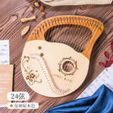 AOOKMIYA 16-string Plate-style Lyar Stringed Instruments Portable 21-string Small Harp Beginners Practice Musical Instrument Adults AOOKMIYA.COM