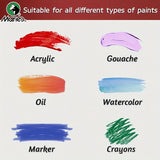 AOOKMIYA Marie's 2/4/6pcs 6x6in Square Canvas Board Bulk,Mini Stretched White Blank for Acrylic,Oil,Drawing for Students,Artist,Adults