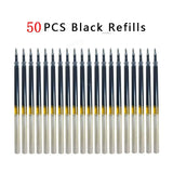 Press Erasable Gel Pen 0.5mm Large Capacity Erasable Refill Replaceable Rods Washable Handle School Office Supplies Stationery