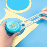 360 ° Rotating Rounder Student Tent Paper Cutting Knife Roller Cutting Flexible Anti Slip Pad Portable Plastic Mini Cutter