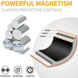 AOOKMIYA Strong Round Magnets With double-sided adhesive magnet for Fridge, DIY Projects, Science & Office Use Refrigerator magnet