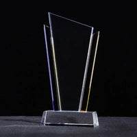 AOOKMIYA Customized Transparent Crystal Trophy, Five-Star, Creative Awards Ceremony, Competition Event, Craft Gift, Home Decorations, 1Pc