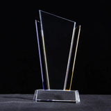 AOOKMIYA Customized Transparent Crystal Trophy, Five-Star, Creative Awards Ceremony, Competition Event, Craft Gift, Home Decorations, 1Pc