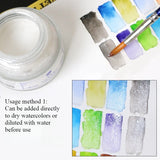 AOOKMIYA Rubens 50ml/bottle Watercolor Pearlescent Medium Agent Watercolor Pearlescent Glitter Effect Medium Painting Supplies