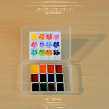AOOKMIYA MIJELLO watercolor paints gold  colors artist 12/24/36/125color gold pure pingment set 0.5/1/2ml  With color card  art supplies AOOKMIYA.COM
