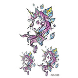 AOOKMIYA Small Waterproof Temporary Tattoo Sticker Colorful Leaf Flower Elephant Dolphin  Art Wrist Neck Women Kids Fake Mini Tatoo