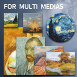 AOOKMIYA Marie's 3 Pack Stretched Canvas with 6x6", 8x8", 12x12", 12x16" and 16x20", 100% Cotton Primed White Rectangular Wooden Framed