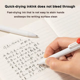 Cute NUSIGN Gel Pens Anti-Fatigue Grip Prevents Stains Black Ink ECO Letter Spelling DIY Pen Students Back to School Stationery