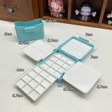 AOOKMIYA Portable Travel Watercolor Paint Box with Palette and Bucket Foldable Student Outing Sketching Painting Art Supplies