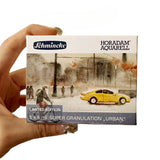 AOOKMIYA Schmincke City Series 5 Color Precipitated Watercolor Portable Watercolor Box Subpackage Master  Acuarela Art Supplies