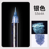 Glitter Highlighter Pen Soft Head Brush Fine Flash Markers Painting Maker for Scrapbook Diary Journal Student Stationery