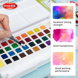AOOKMIYA 12/24/36/48 Colors Watercolor Paint Set with Water Brush Pens Art Supplies, for Artists, Amateur Hobbyists and Painting Lovers AOOKMIYA.COM