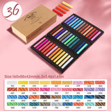 AOOKMIYA Marie's Soft Chalk Pastels,12/24/36/48 Colors,Drawing Stick for Artist,Professional,Pigment Painting Pen Tool,Powder Color Pens