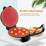 AOOKMIYA Electric Tortilla Maker Stainless Steel Non-Stick Roti Maker Machine 1800W Double Sided Heating Tortilla Press