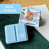 AOOKMIYA ROMAN SZMAL ARTISTS MINI Metal Box 8 Half Pans Color Portable Solid Watercolor Painting Drawing Supplies Sketchers Aquarelle  AOOKMIYA.COM