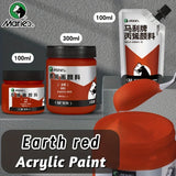 AOOKMIYA 1pc Marie's Earth Red Acrylic Paint,Vivid Colors 100/300 ml-3.38 oz/10.1 oz,Perfect for Canvas,Rock,Wall,Glass,Adults,Artists