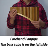 Forehand 29 Tubes G-tone Panpipe Bitter Bamboo Chinese Vertical Bamboo Flute Professional Performance Woodwind Instruments