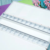 Heavy Enamel 24 Grid Solid Watercolor Paint Box Dust-proof Box Portable Palette Art Paint Empty Box Artist Art Supplies