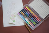 AOOKMIYA MIJELLO watercolor paints gold  colors artist 12/24/36/125color gold pure pingment set 0.5/1/2ml  With color card  art supplies AOOKMIYA.COM