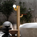 Creative Design Sense Vertical Floor Lamp High-end Solid Wood Living Room Bedroom  Artistic Atmosphere Including Light Bulbs