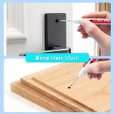 1-100Pcs 2cm Waterproof Long Head Markers Deep Hole Marker Pen for Metal Carpenter Red/Black/Blue/Green Ink Woodworking Tools