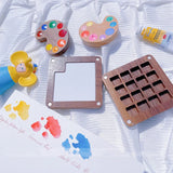 AOOKMIYA Empty Watercolor Palette Ins Wind Watercolor Travel Portable Mini Paint Box Color Matching Magnetic Wooden Box Painting Supplies