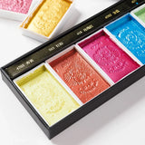 AOOKMIYA 6 Colors/box Rubens Pearlescent Solid Watercolor Paint Ancient Color Mineral Pigment Artist Painting Nail Art Supplies