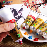 AOOKMIYA Marie's Chinese Painting Pigment 12/24/36 Colors 5ml/Tube,Watercolor Sumi Painting for Adults,Gift for Thanksgiving&Christmas