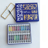 AOOKMIYA New Super Vision Master Watercolor Paint Tube Set 8ML 24/48 Colors Artist Water Color for Painting Drawing Art Supplies